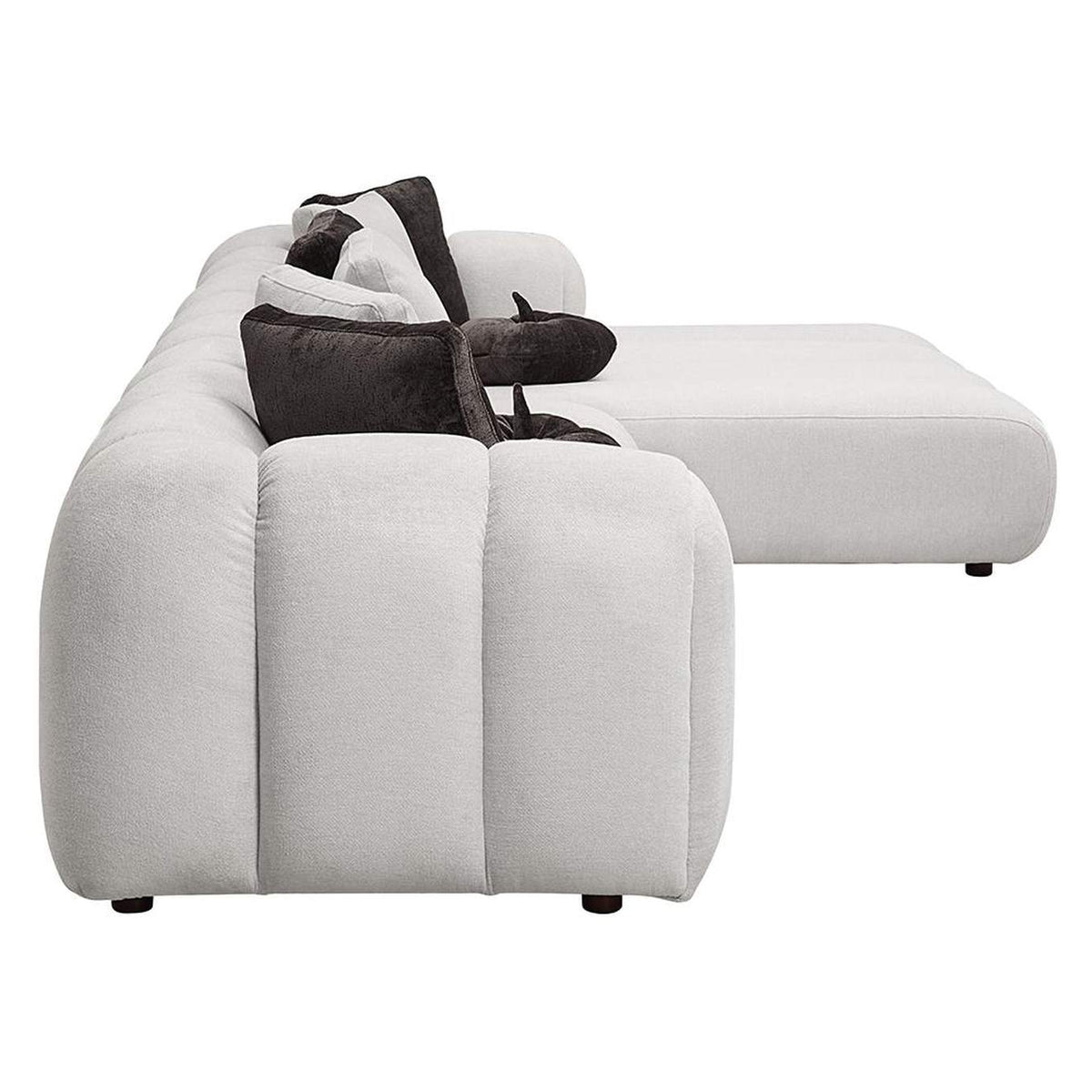 LV04320 Manilla Sectional Sofa with 8 Pillows
