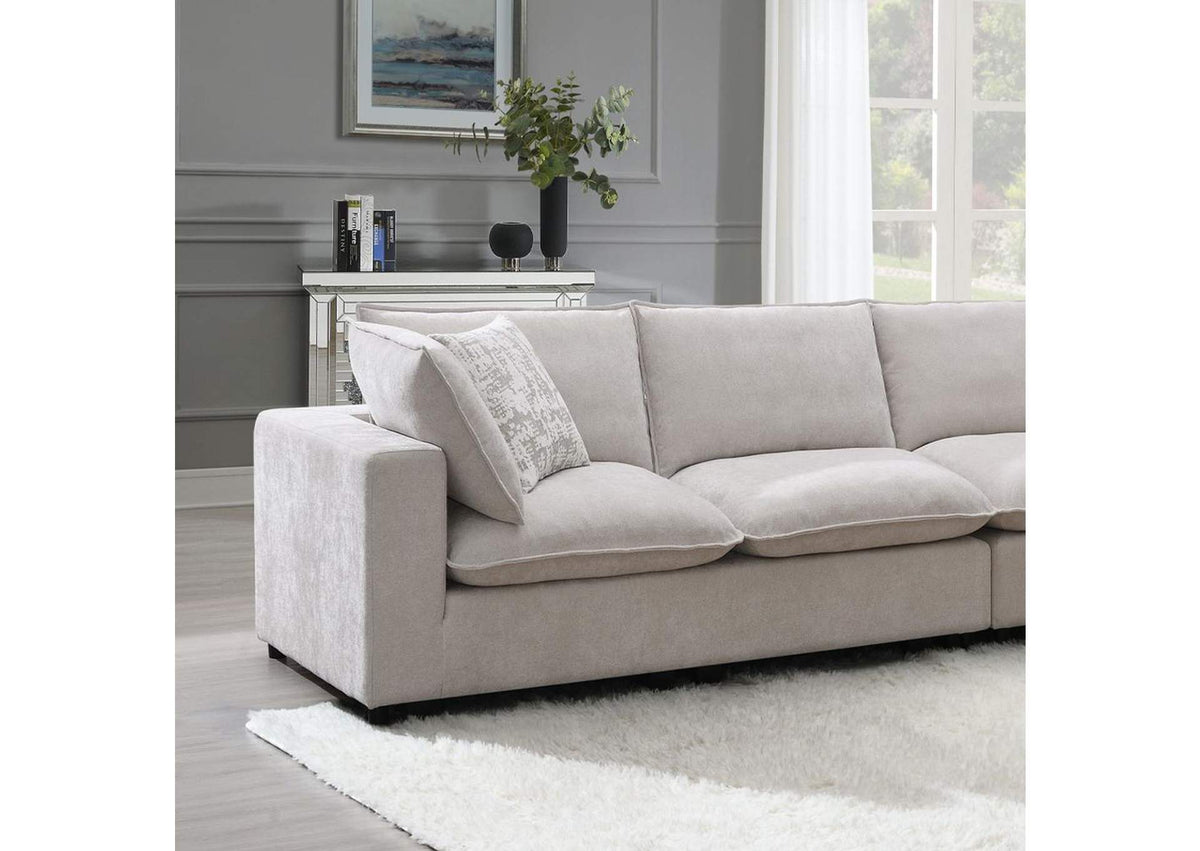LV04410 Marisa Modular Left Facing Loveseat with 2 Pillows