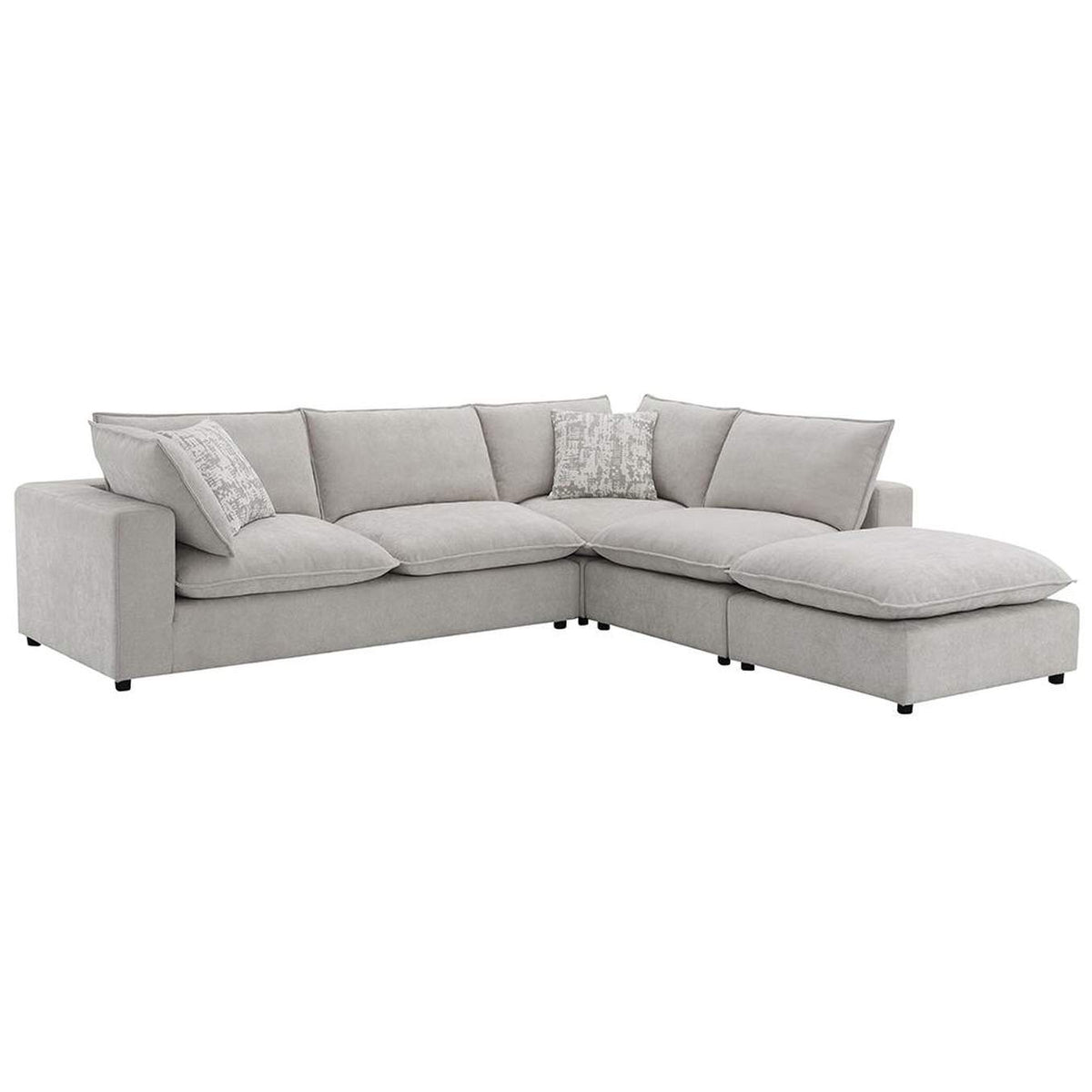 LV04410 Marisa Modular Left Facing Loveseat with 2 Pillows