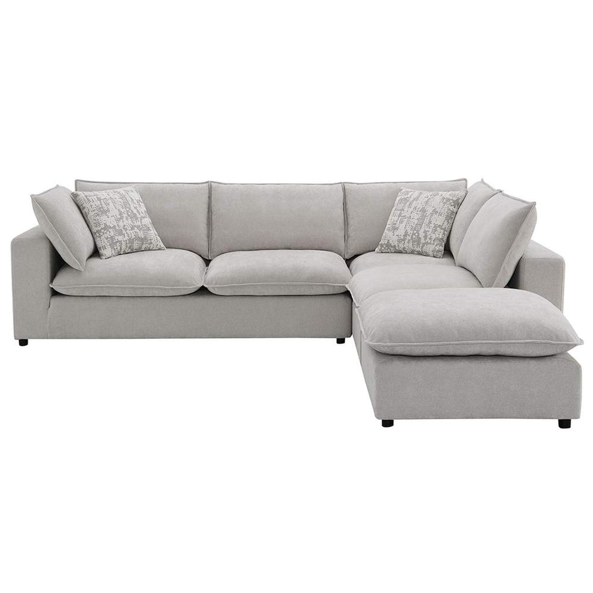 LV04410 Marisa Modular Left Facing Loveseat with 2 Pillows