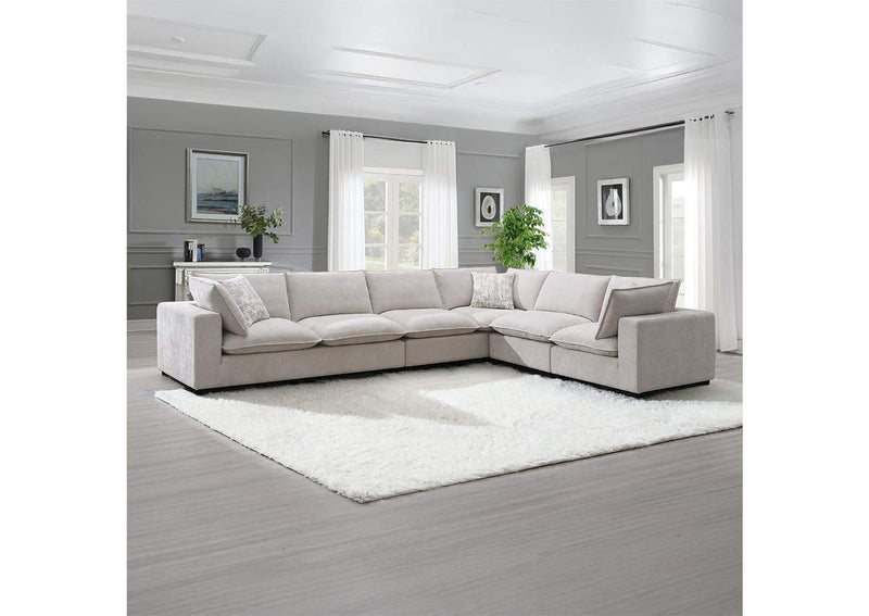 LV04410 Marisa Modular Left Facing Loveseat with 2 Pillows