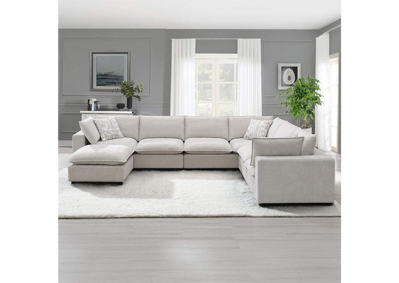 LV04410 Marisa Modular Left Facing Loveseat with 2 Pillows