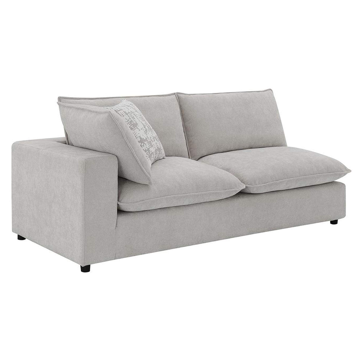 LV04410 Marisa Modular Left Facing Loveseat with 2 Pillows