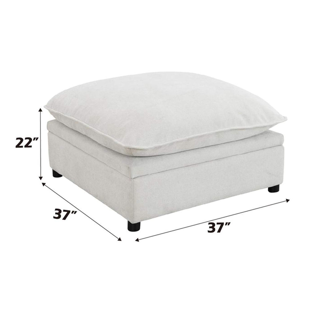 LV04415 Marisa Modular Ottoman with Storage
