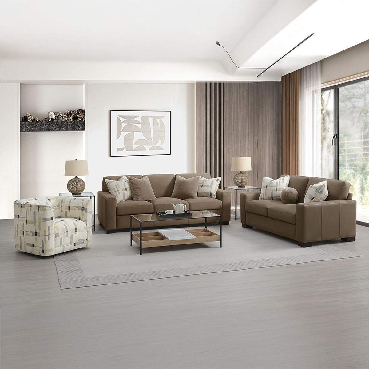 LV04531 Darya Loveseat with 3 Pillows