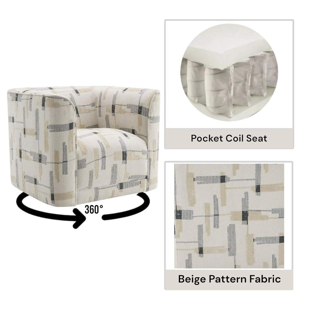 LV04532 Darya Chair with Swivel