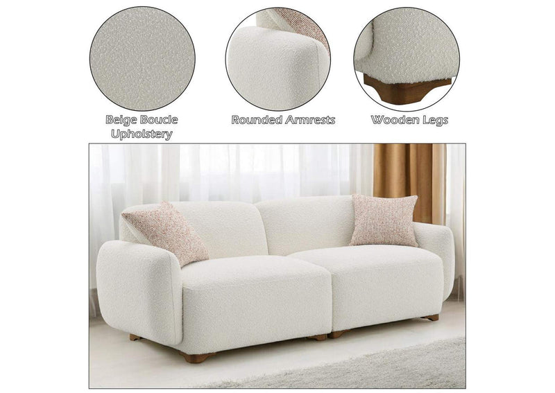 LV04540 Darius Sofa with 2 Pillows