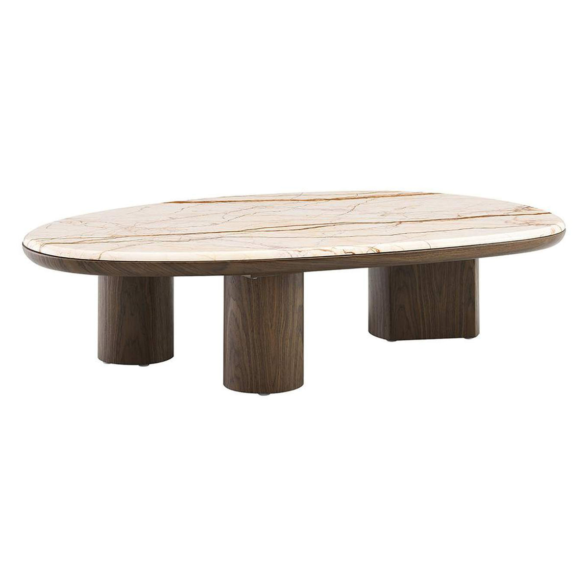 LV04565 Haidar Coffee Table with Natural Marble