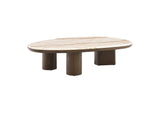 LV04565 Haidar Coffee Table with Natural Marble