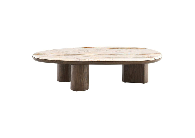 LV04565 Haidar Coffee Table with Natural Marble