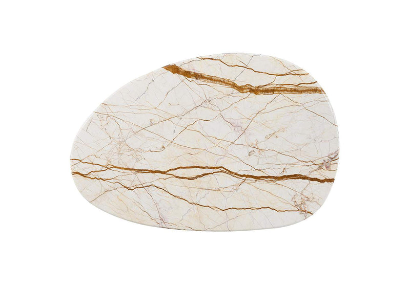 LV04565 Haidar Coffee Table with Natural Marble