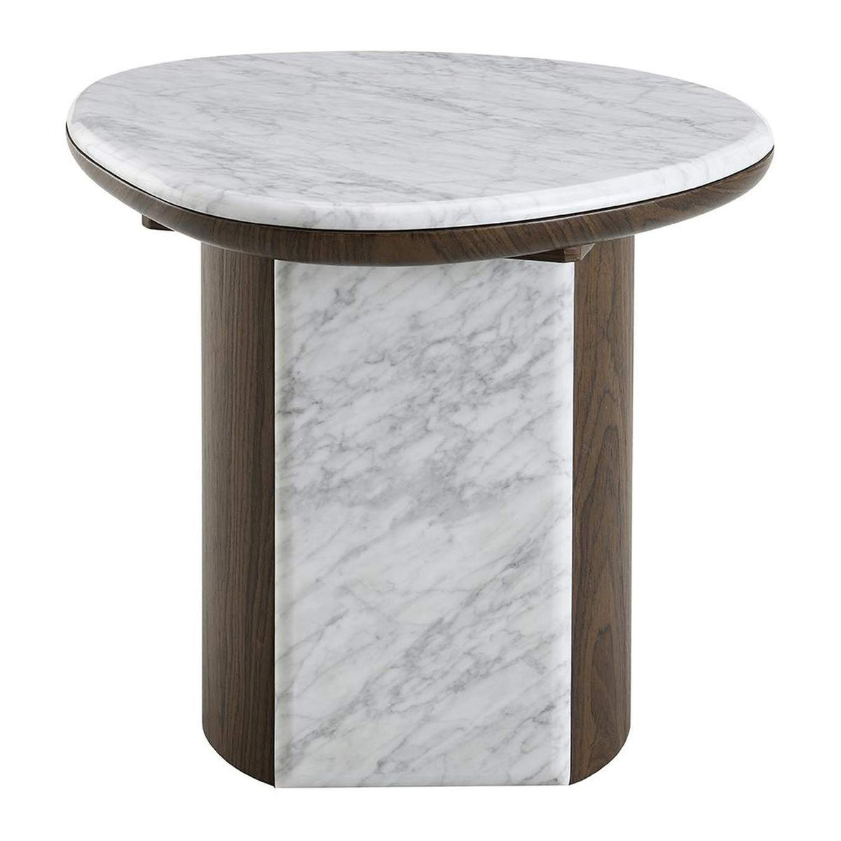 LV04566 Haidar End Table with Natural Marble