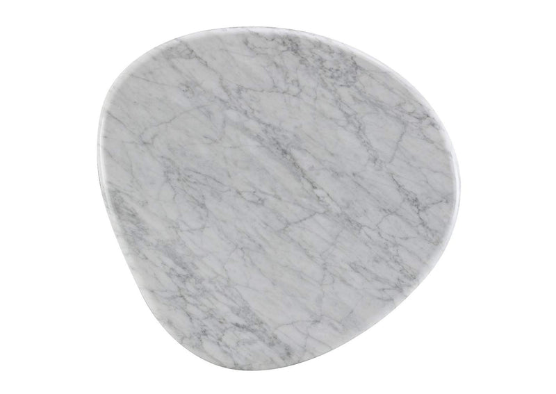 LV04566 Haidar End Table with Natural Marble
