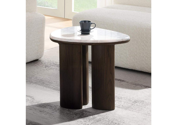 LV04576 Hanale End Table with Natural Marble