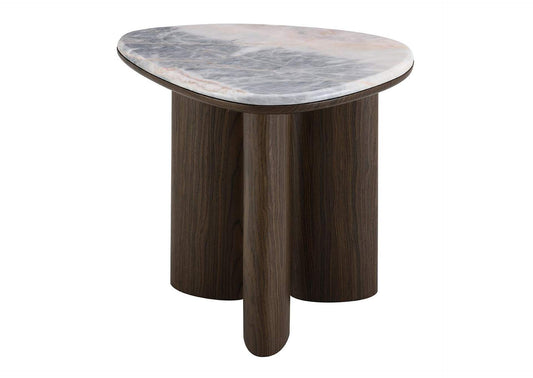 LV04576 Hanale End Table with Natural Marble
