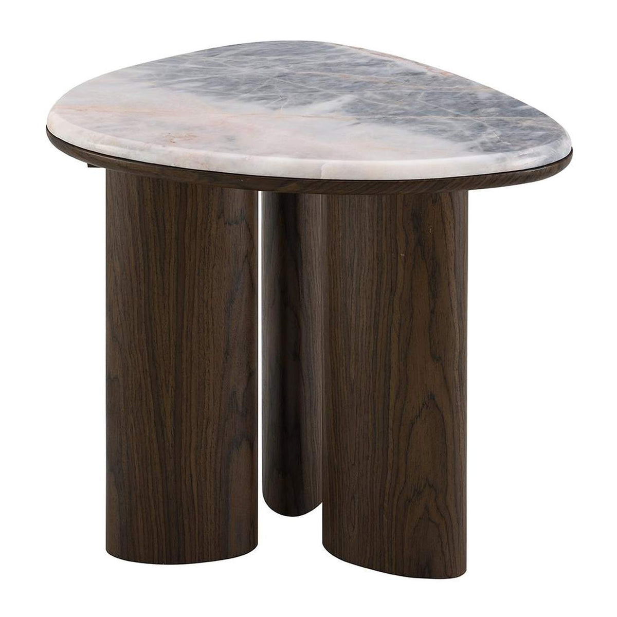 LV04576 Hanale End Table with Natural Marble