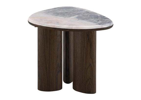 LV04576 Hanale End Table with Natural Marble