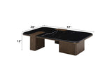 LV04595 Dana Coffee Table with Natural Marble