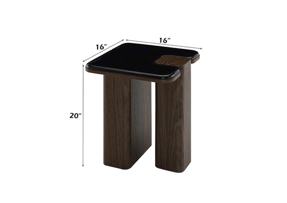 LV04596 Dana End Table with Natural Marble