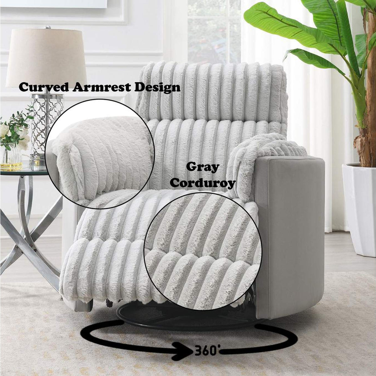 LV04640 Emee Glider Recliner with Swivel