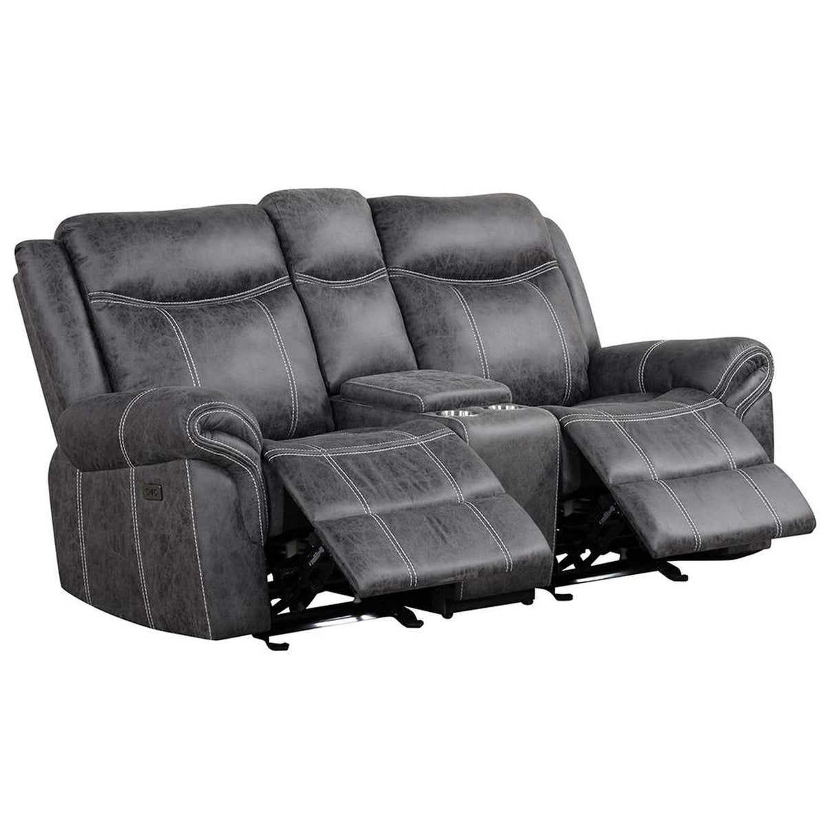 LV04671 Zubaida Power Glider Motion Loveseat with USB