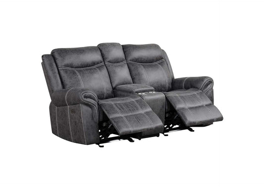 LV04671 Zubaida Power Glider Motion Loveseat with USB