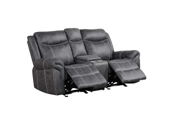 LV04671 Zubaida Power Glider Motion Loveseat with USB