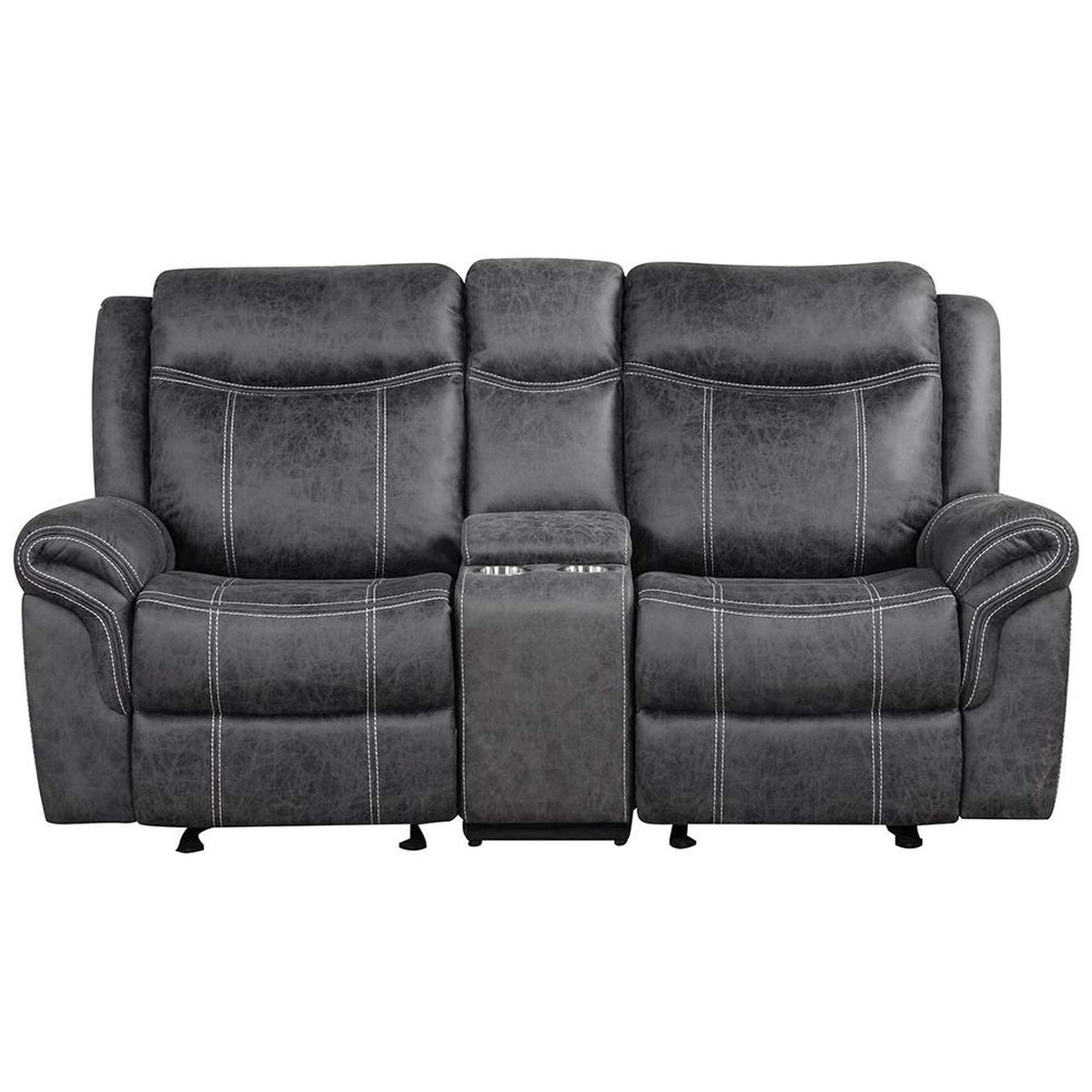 LV04671 Zubaida Power Glider Motion Loveseat with USB