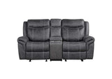 LV04671 Zubaida Power Glider Motion Loveseat with USB