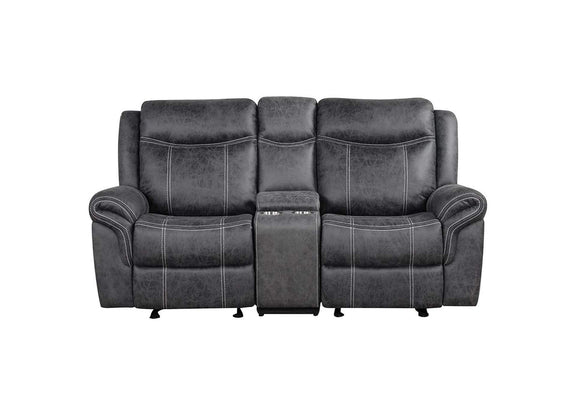 LV04671 Zubaida Power Glider Motion Loveseat with USB
