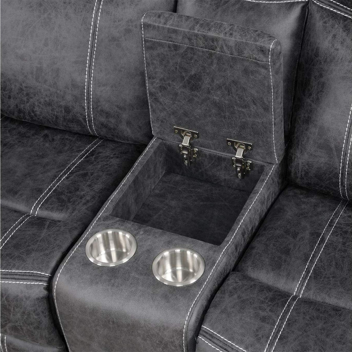 LV04671 Zubaida Power Glider Motion Loveseat with USB