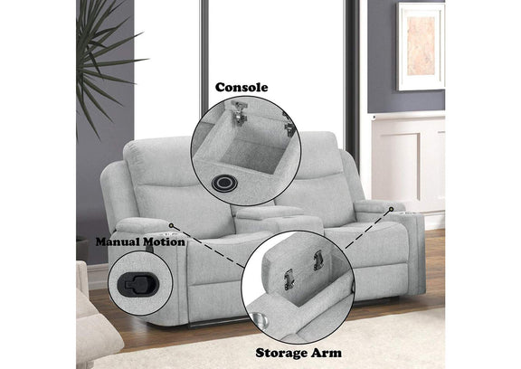 LV04681 Galya Motion Loveseat with Console