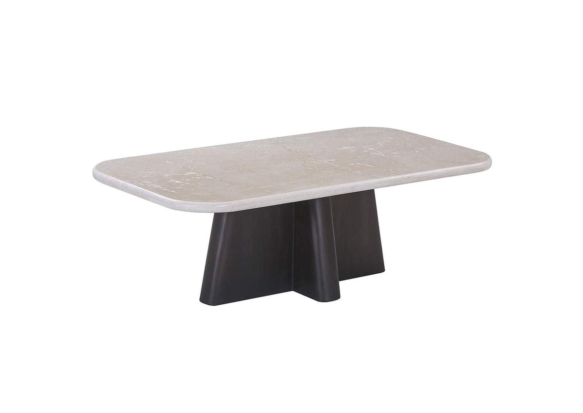 LV04765 Jacory Coffee Table with Bottocino Marble Top