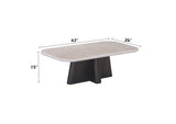 LV04765 Jacory Coffee Table with Bottocino Marble Top
