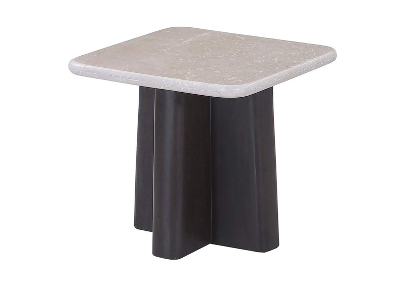 LV04766 Jacory End Table with Bottocino Marble Top