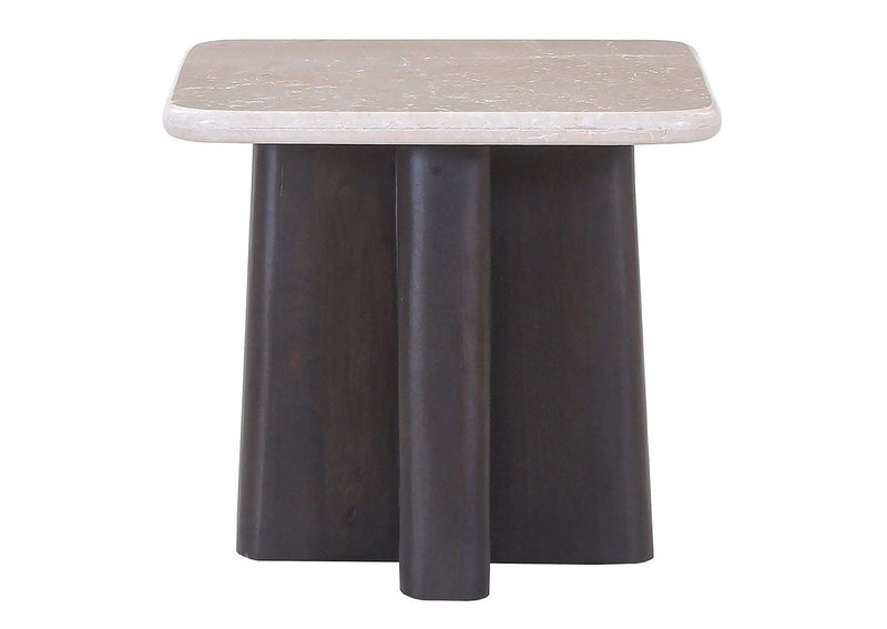 LV04766 Jacory End Table with Bottocino Marble Top