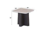 LV04766 Jacory End Table with Bottocino Marble Top