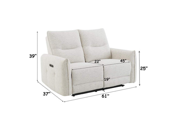 LV04781 Lalisa Power Motion Loveseat with USB Port