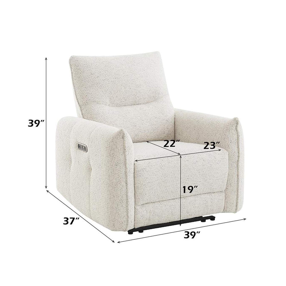 LV04782 Lalisa Power Motion Recliner with USB Port