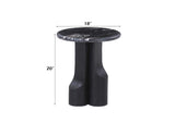 LV04786 Kinton End Table with Natural Marble Top