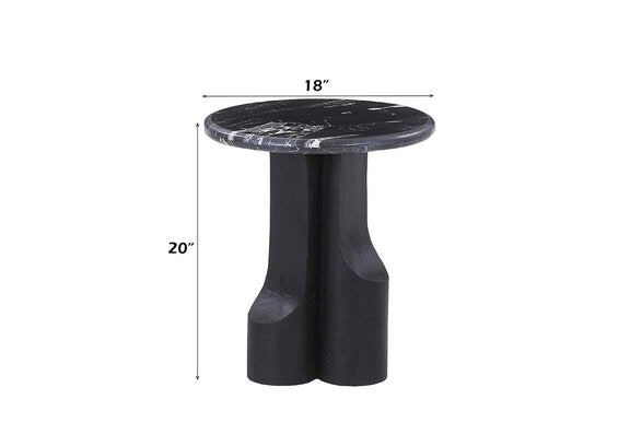 LV04786 Kinton End Table with Natural Marble Top