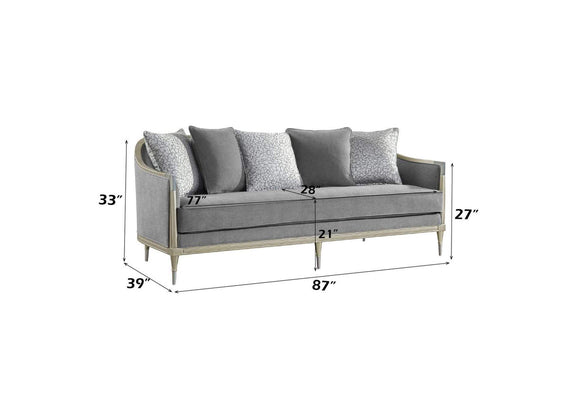LV04820 Fernando Sofa with 5 Pillows