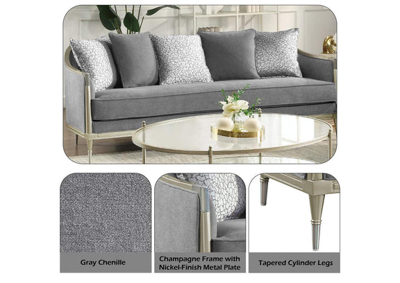 LV04820 Fernando Sofa with 5 Pillows