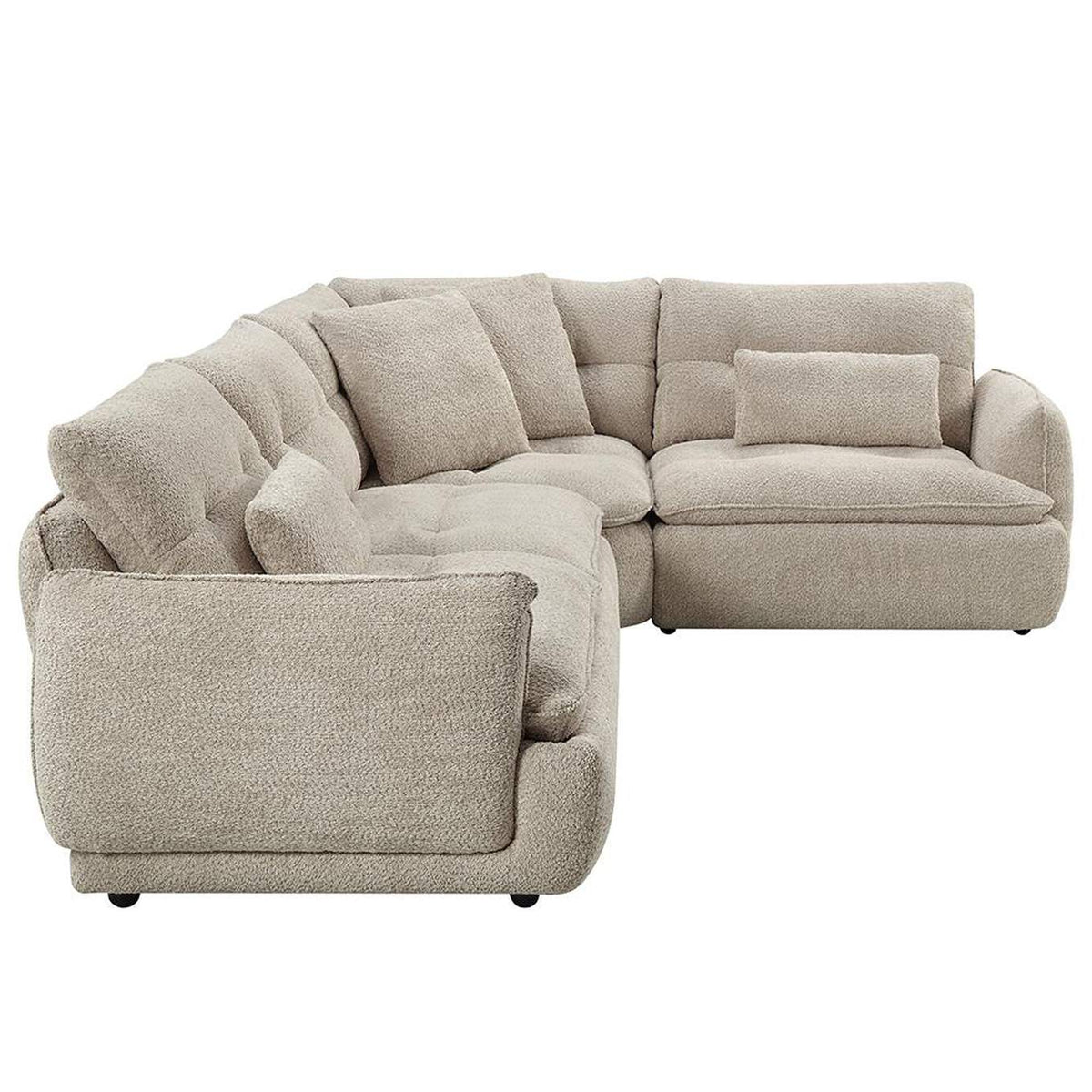 LV04840 Jonina Sectional Sofa with 4 Pillows
