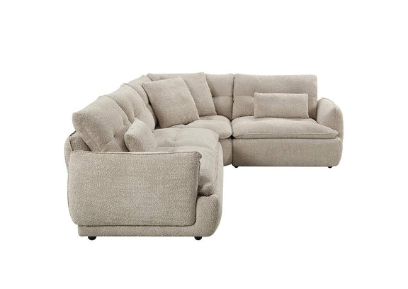 LV04840 Jonina Sectional Sofa with 4 Pillows