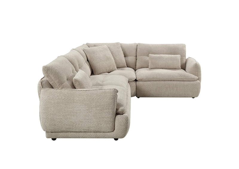 LV04840 Jonina Sectional Sofa with 4 Pillows