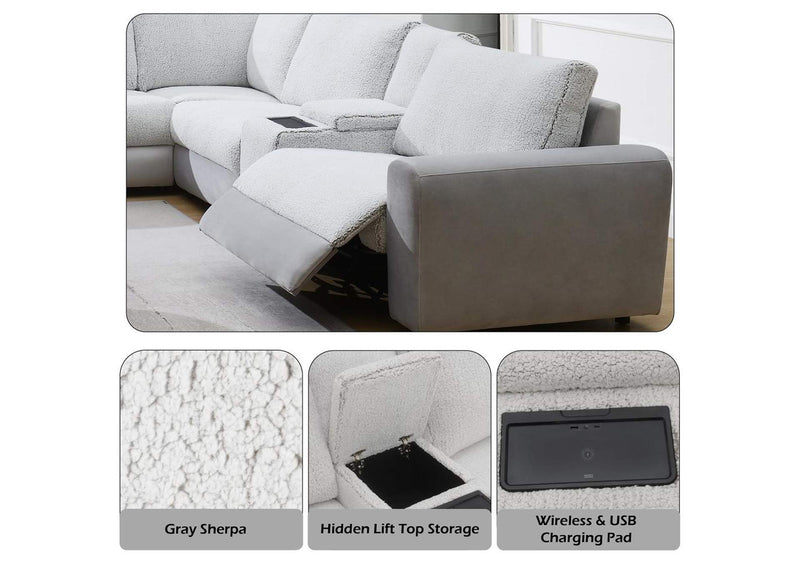 LV04891 Tarrance Modular Console with Wireless Charging and USB