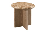 LV05316 Markku End Table with Natural Marble