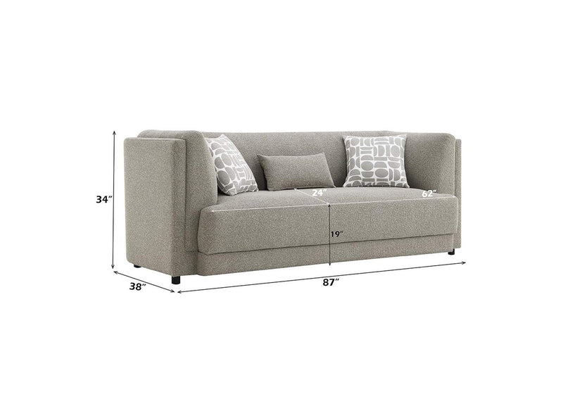LV05380 Glenda Sofa with 3 Pillows