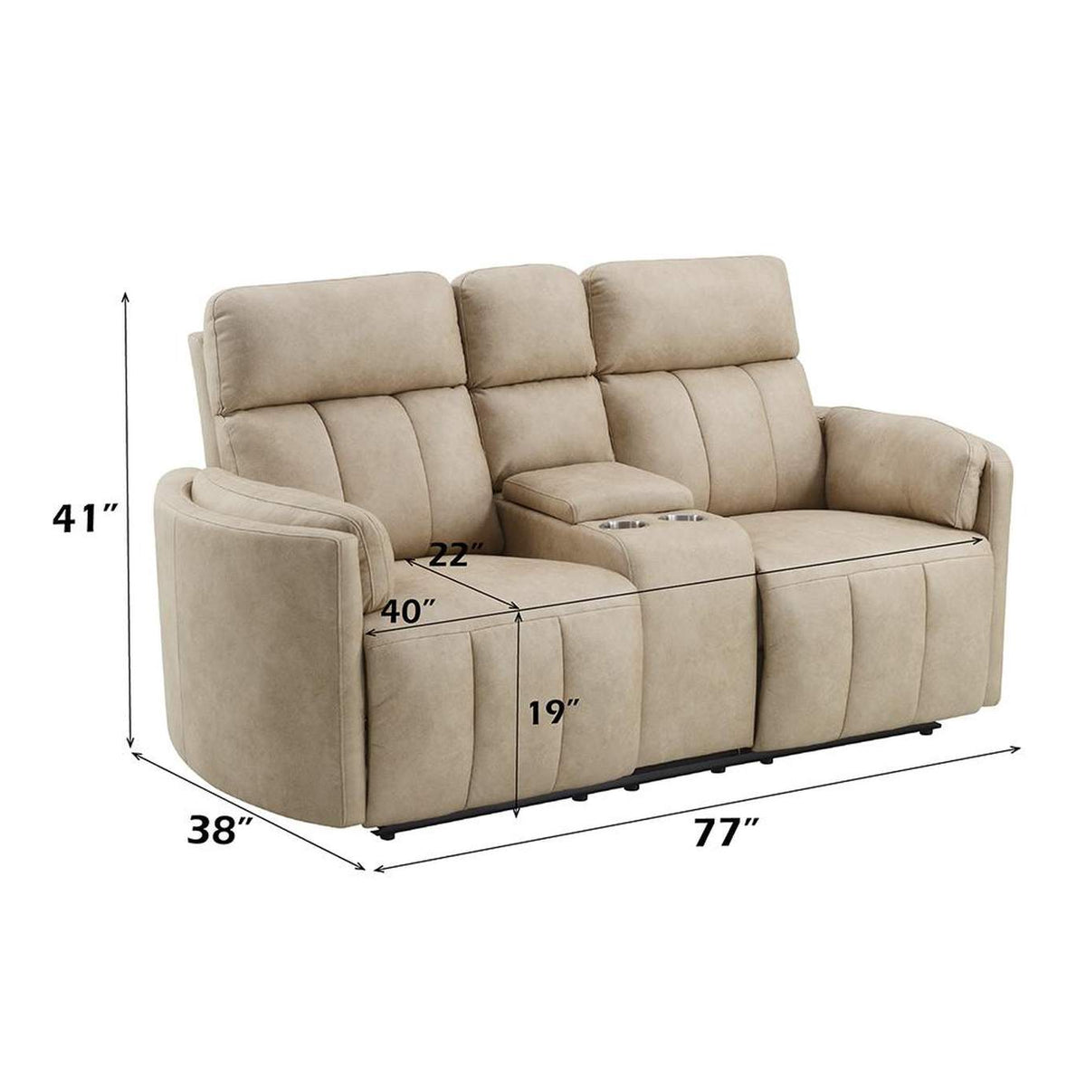 LV05401 Elison Motion Loveseat with Console